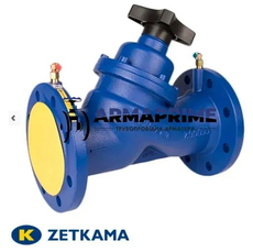 Вентиль балансировочный фланцевый ZETKAMA 447А Ду40 PN16